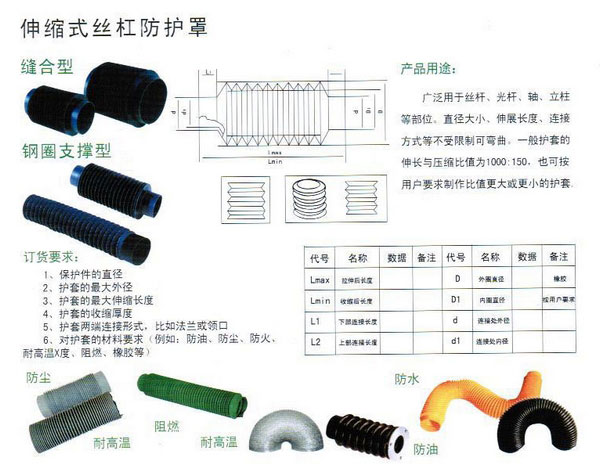 丝杠防护罩-1